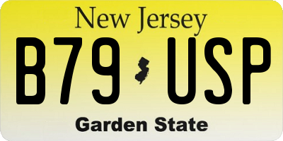 NJ license plate B79USP