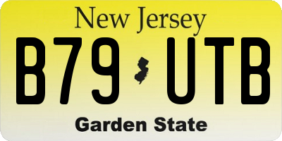 NJ license plate B79UTB