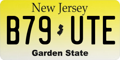 NJ license plate B79UTE