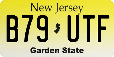 NJ license plate B79UTF
