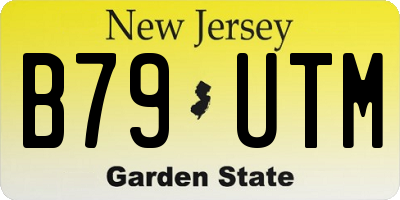 NJ license plate B79UTM