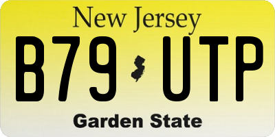 NJ license plate B79UTP