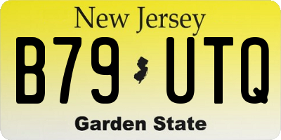 NJ license plate B79UTQ
