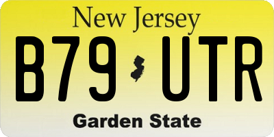 NJ license plate B79UTR