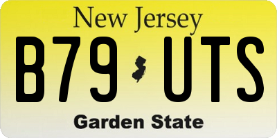 NJ license plate B79UTS