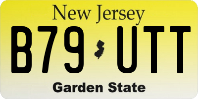 NJ license plate B79UTT