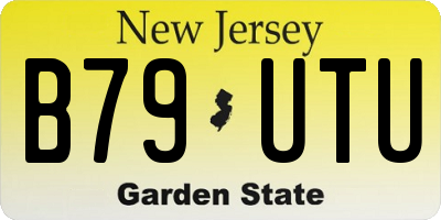 NJ license plate B79UTU