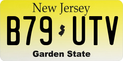 NJ license plate B79UTV