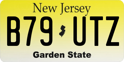 NJ license plate B79UTZ