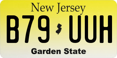NJ license plate B79UUH