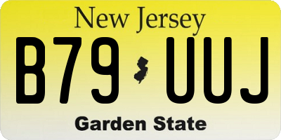 NJ license plate B79UUJ