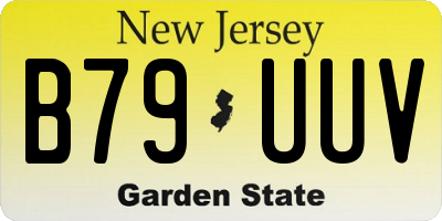NJ license plate B79UUV