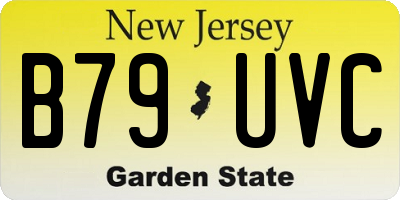 NJ license plate B79UVC
