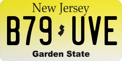 NJ license plate B79UVE