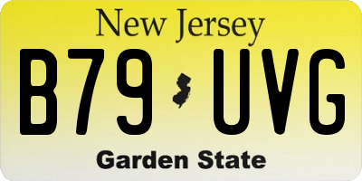 NJ license plate B79UVG