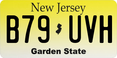 NJ license plate B79UVH