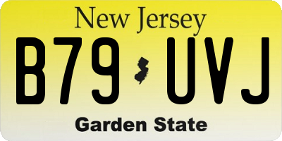 NJ license plate B79UVJ