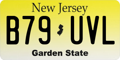 NJ license plate B79UVL