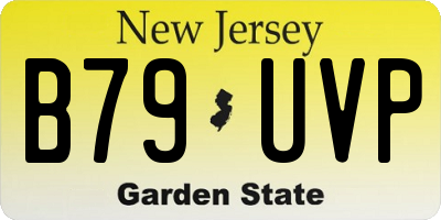 NJ license plate B79UVP