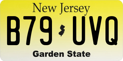 NJ license plate B79UVQ