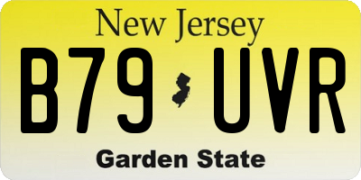 NJ license plate B79UVR