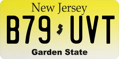 NJ license plate B79UVT