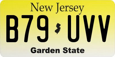 NJ license plate B79UVV
