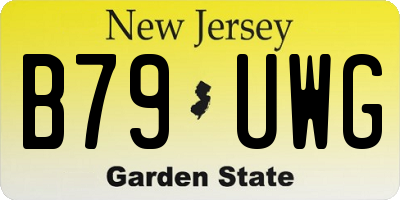 NJ license plate B79UWG
