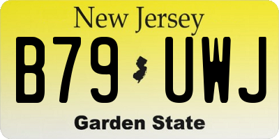 NJ license plate B79UWJ