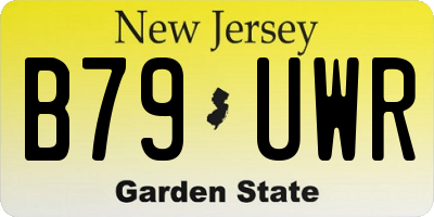 NJ license plate B79UWR
