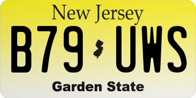 NJ license plate B79UWS