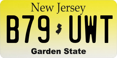 NJ license plate B79UWT