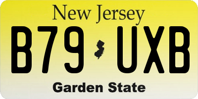 NJ license plate B79UXB