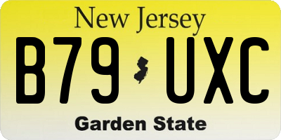 NJ license plate B79UXC