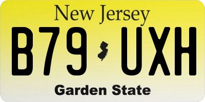 NJ license plate B79UXH
