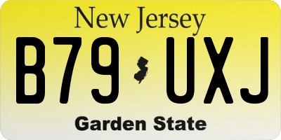 NJ license plate B79UXJ