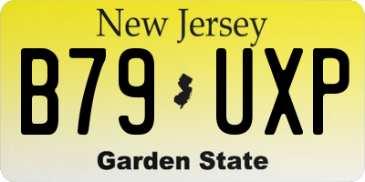 NJ license plate B79UXP
