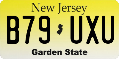 NJ license plate B79UXU