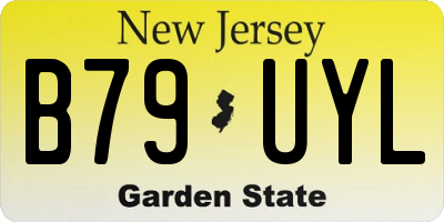 NJ license plate B79UYL