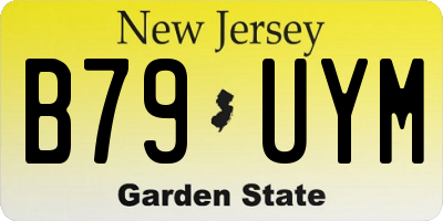 NJ license plate B79UYM