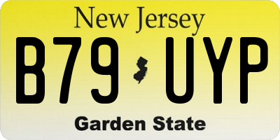 NJ license plate B79UYP