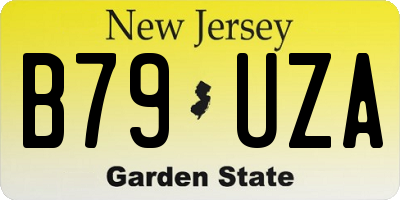 NJ license plate B79UZA