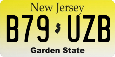 NJ license plate B79UZB