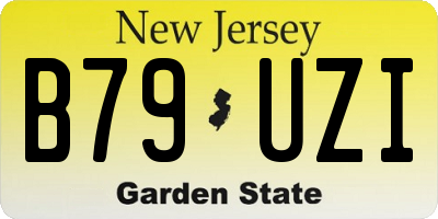 NJ license plate B79UZI