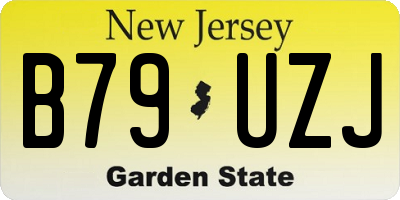 NJ license plate B79UZJ