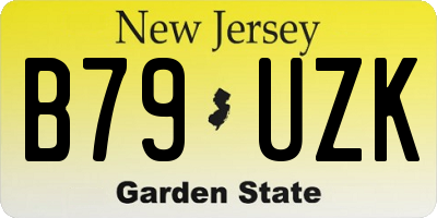 NJ license plate B79UZK