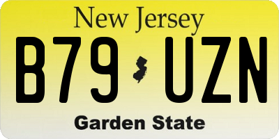 NJ license plate B79UZN
