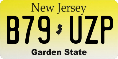 NJ license plate B79UZP