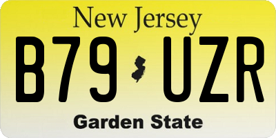 NJ license plate B79UZR