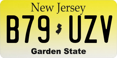 NJ license plate B79UZV